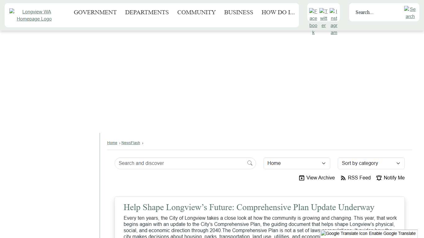 News Flash • Longview, WA