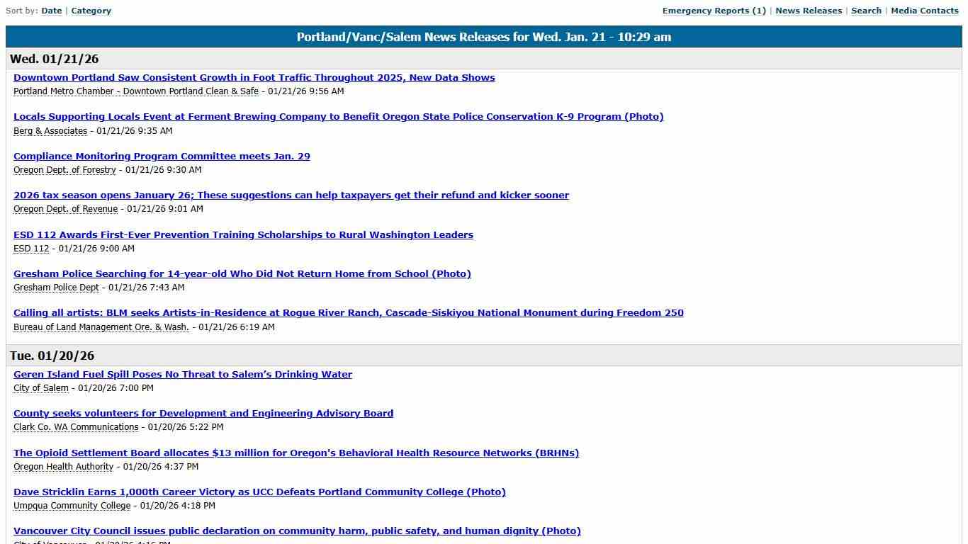 FlashAlertPortland - Press Releases